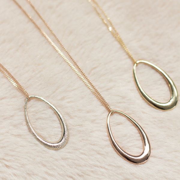 Oval  simple necklace